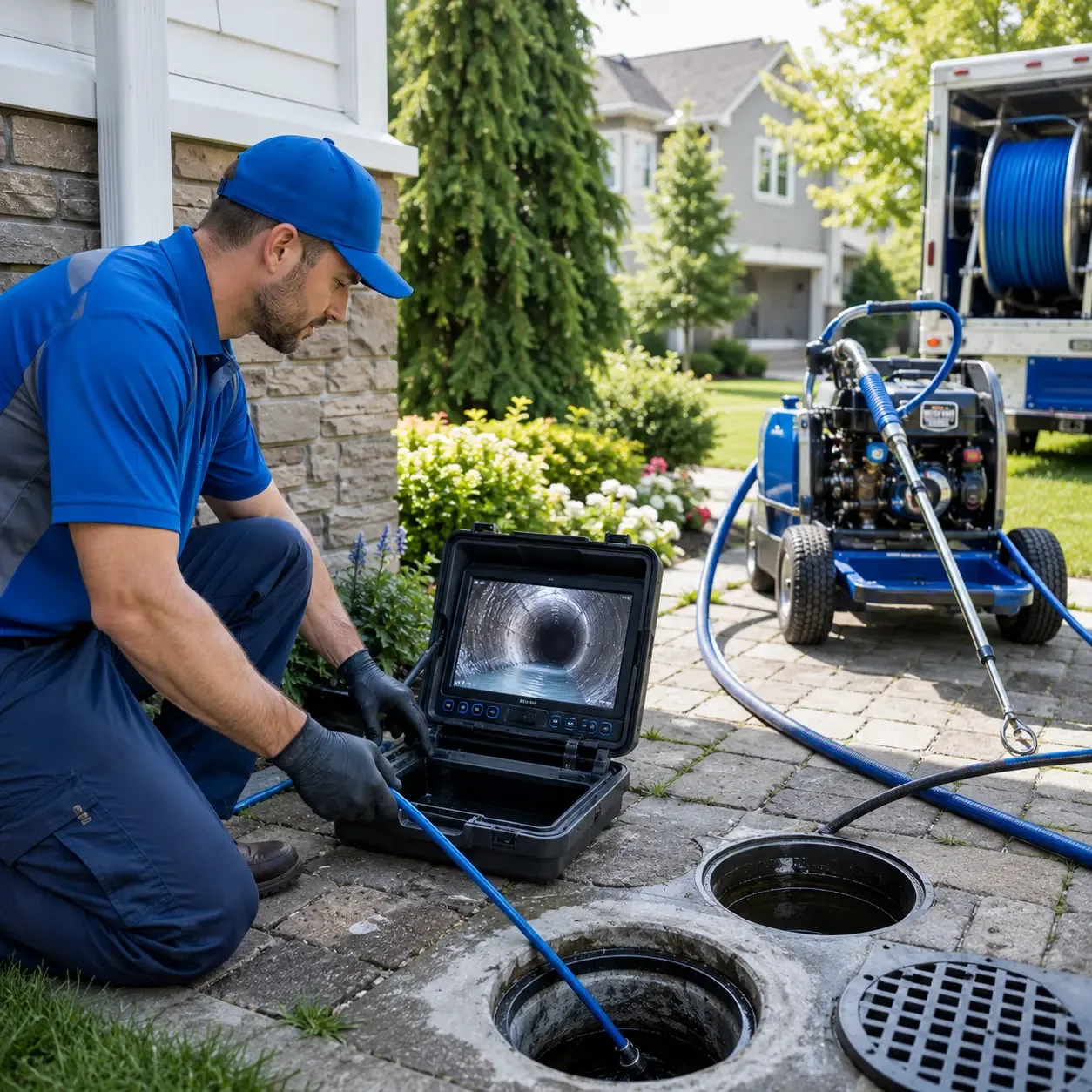 Outdoor drain cleaning professionals serving Brockport, NY
